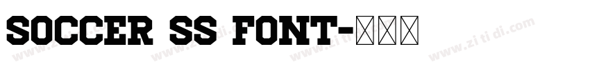 Soccer SS font字体转换